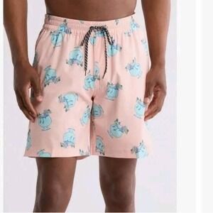 Mens XL Hurley Skeleton Cocktail Print Candy Pink Volley Swim Shorts Trunks Beac